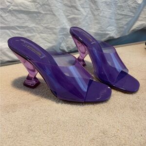 Larroude Vibrant Purple Heels